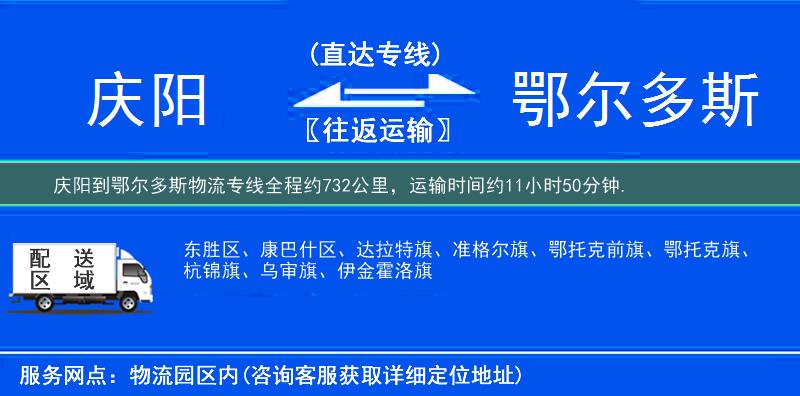 慶陽(yáng)到物流專線