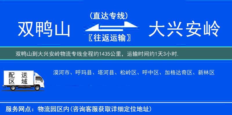 雙鴨山到物流專(zhuān)線(xiàn)