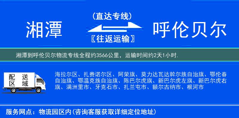 湘潭到物流專線